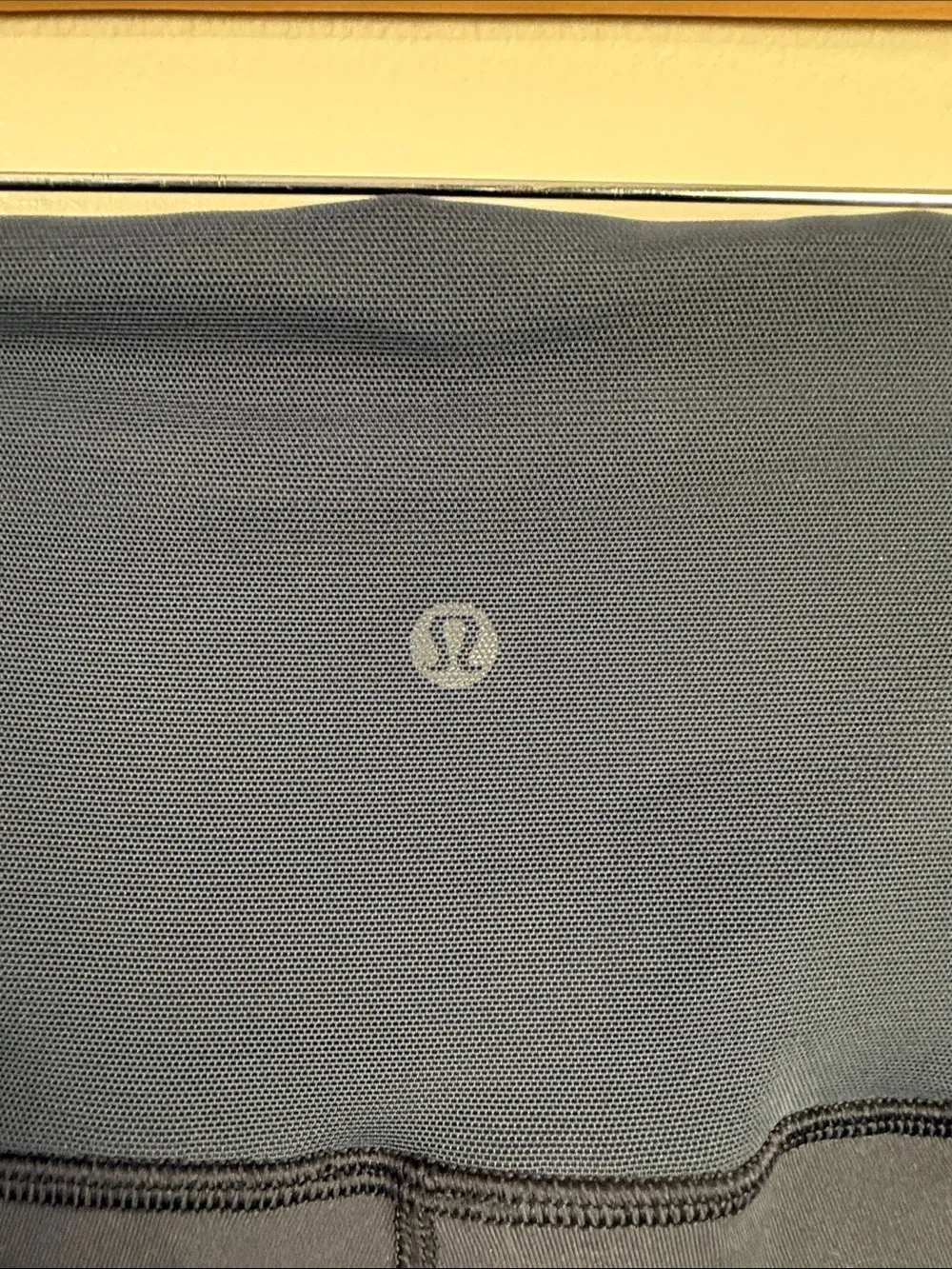 Lululemon Womens Leggings Adjustable Mesh rusching Navy Blue Size 8 High Rise